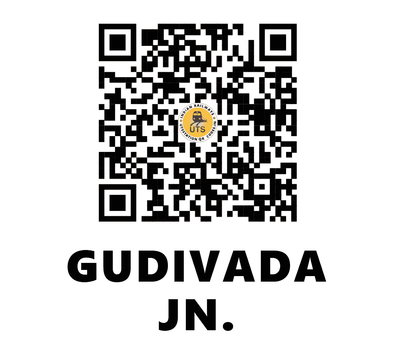 UTS QR Code for GUDIVADA JN. - GDV (SC - ANDHRA PRADESH)